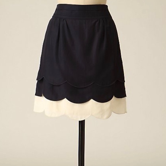Anthropologie Dresses & Skirts - Anthropologie Navy Skirt Size 14